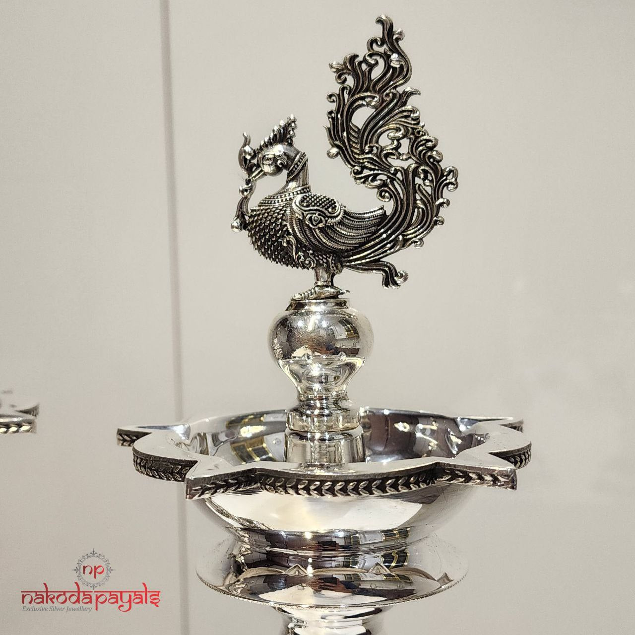 Bottom Carved Lakshmi Deepam Pair (Aa0371)