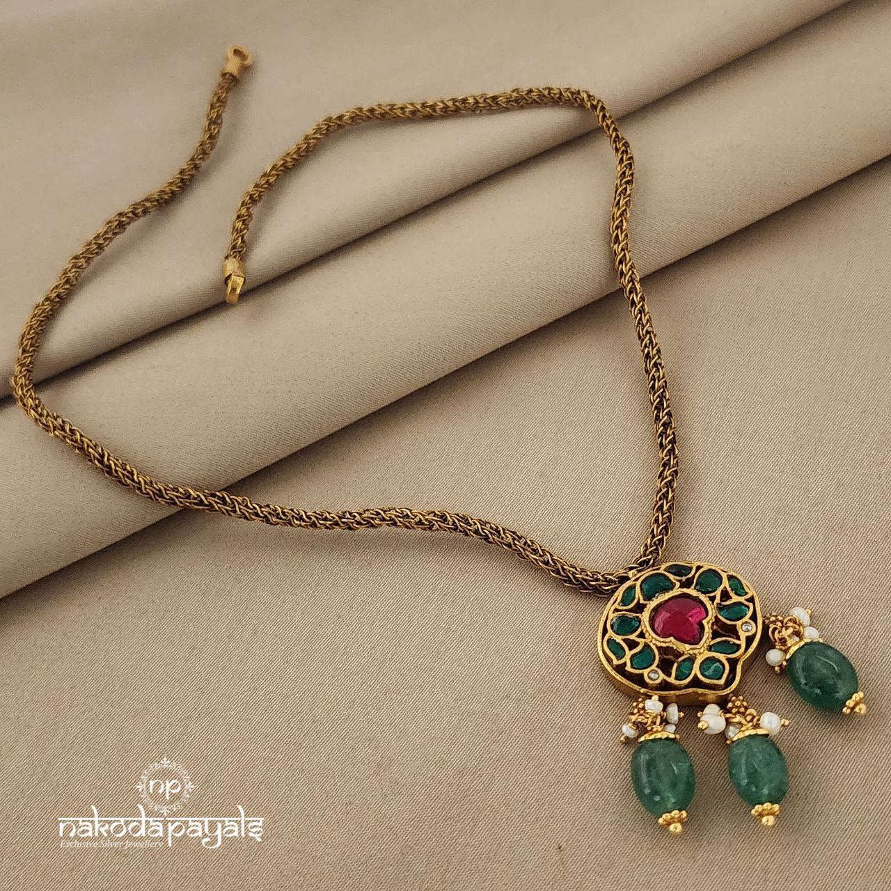 Pretty Kundan Rope Neckpiece (GN6209)
