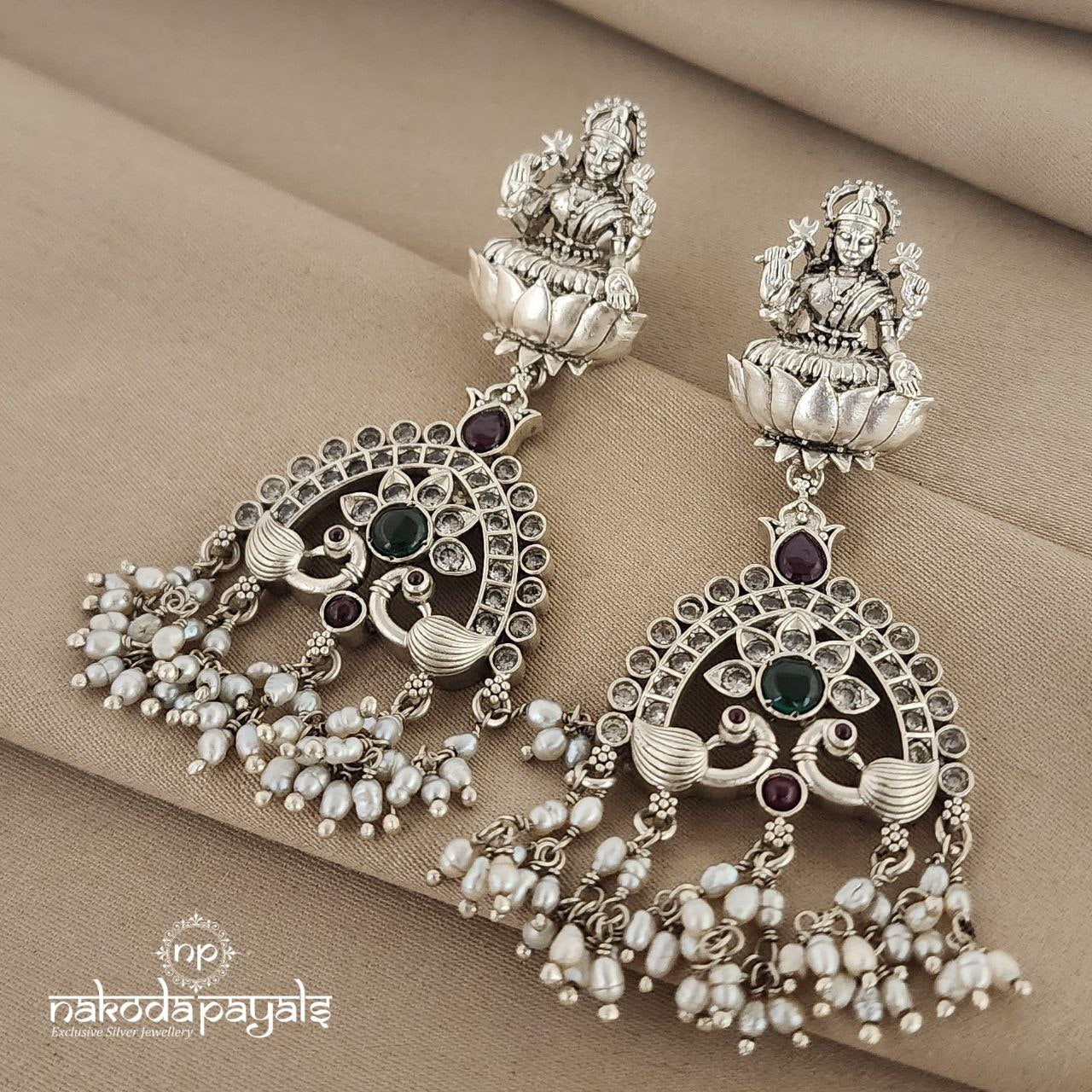 Lakshmi Peacock Chandbali (C7299)