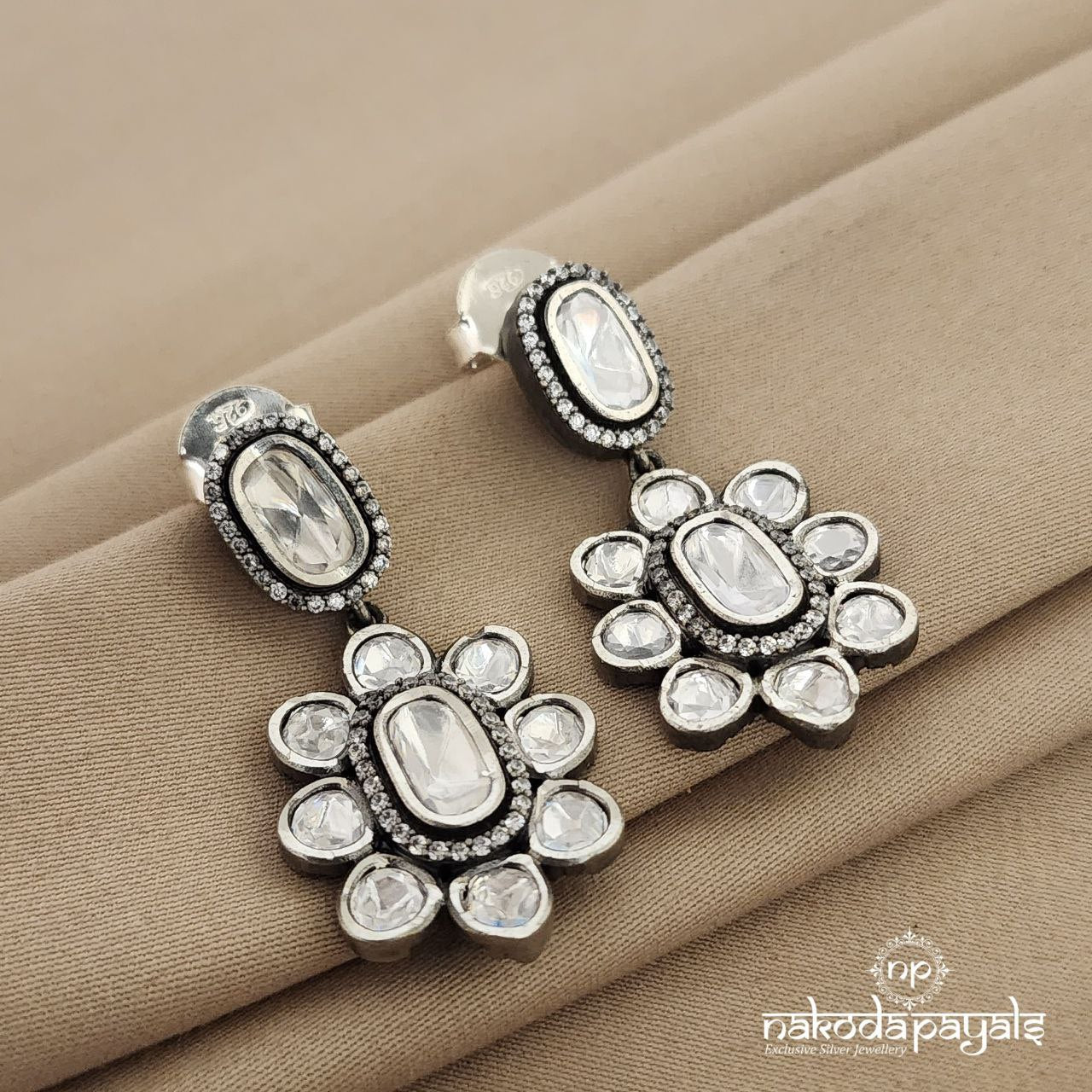 Appealing Polki Chandbali (C7387)