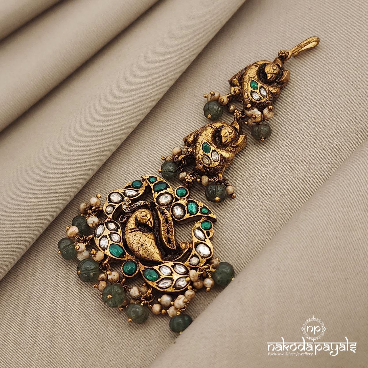 Captivating Peacock Maang Tikka (GM0716)