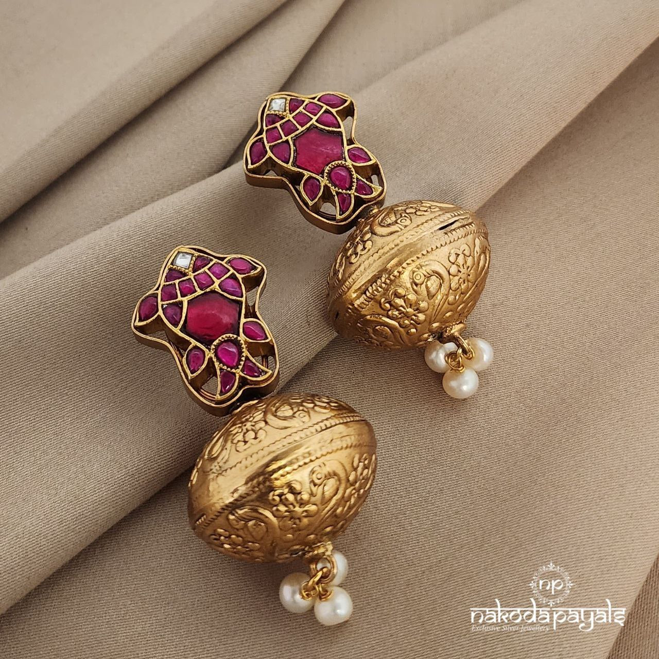 Fish Kundan Jhumka (GE6344)