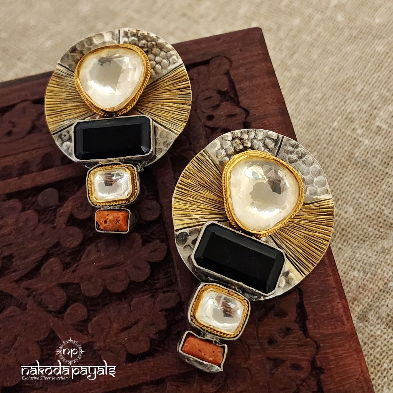 Captivating Coral Chandbali (DT0786)