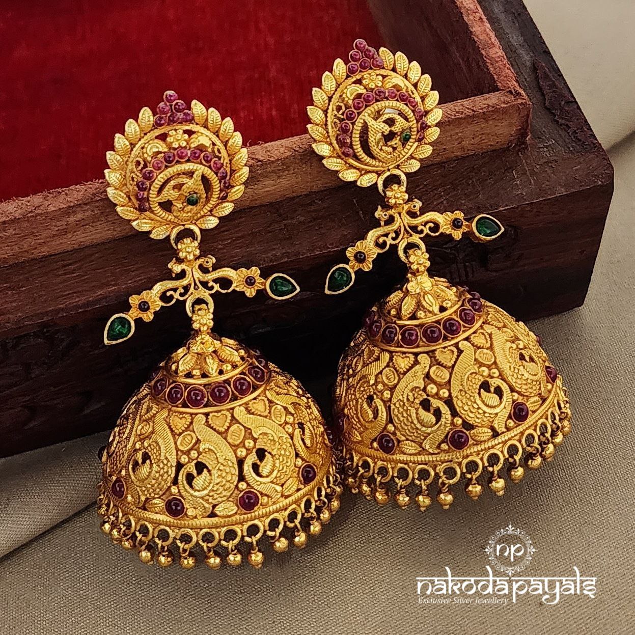 Peacock Kemp Jhumka (GE6454)