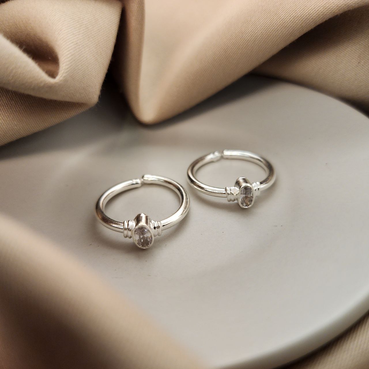 Oval Toerings Pair ( T2884)