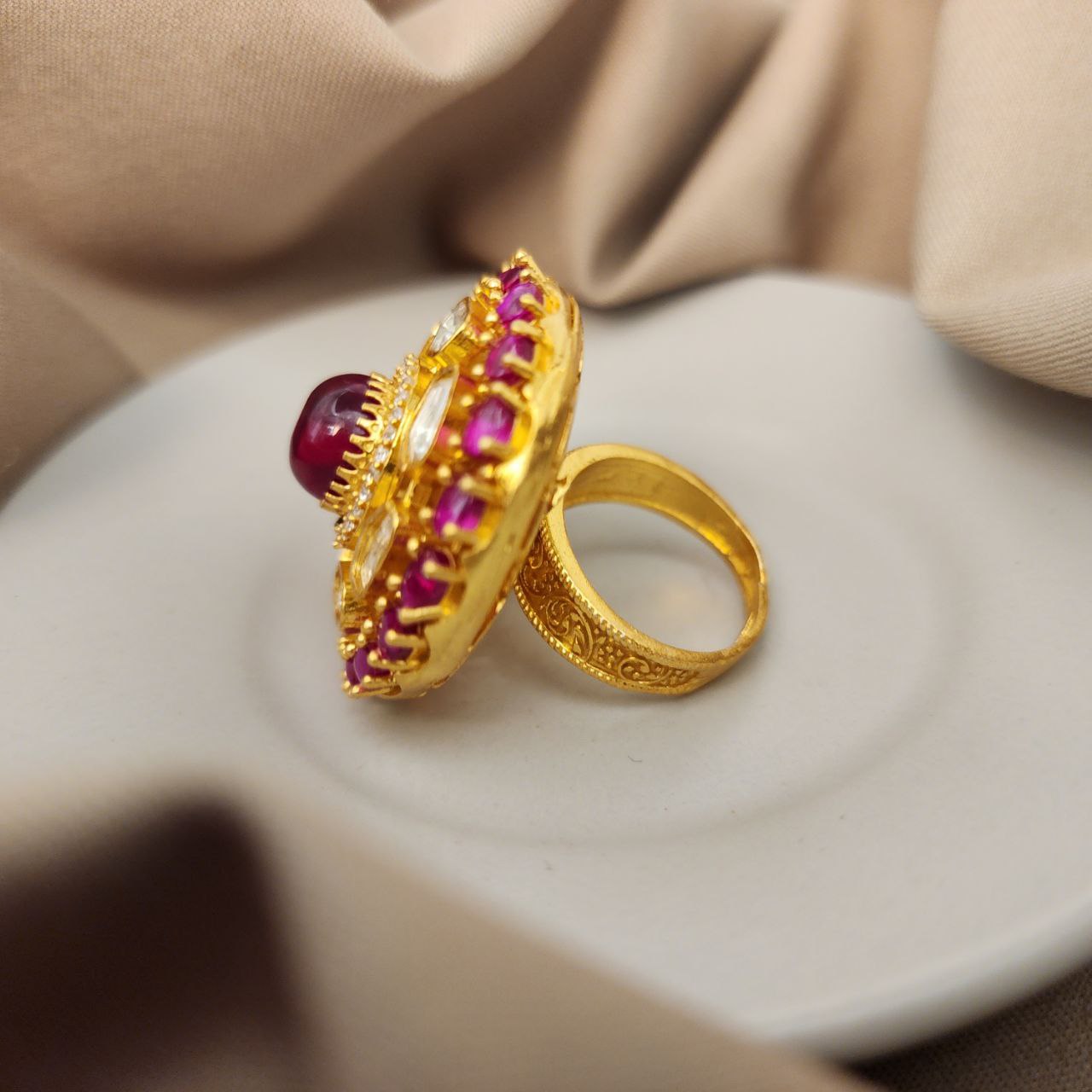 Tantalising Kemp Moissanite Finger Ring (F2247)