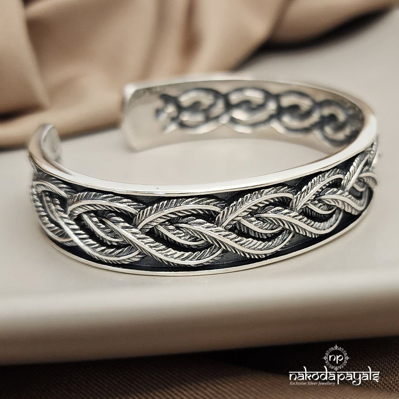 Braided Cuff Kada Single (K4272)