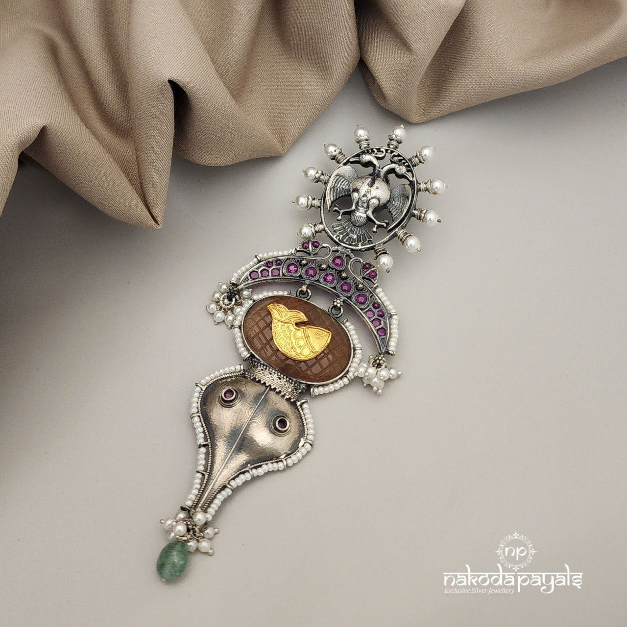 Extended Gandaberunda Pendant (P2083)