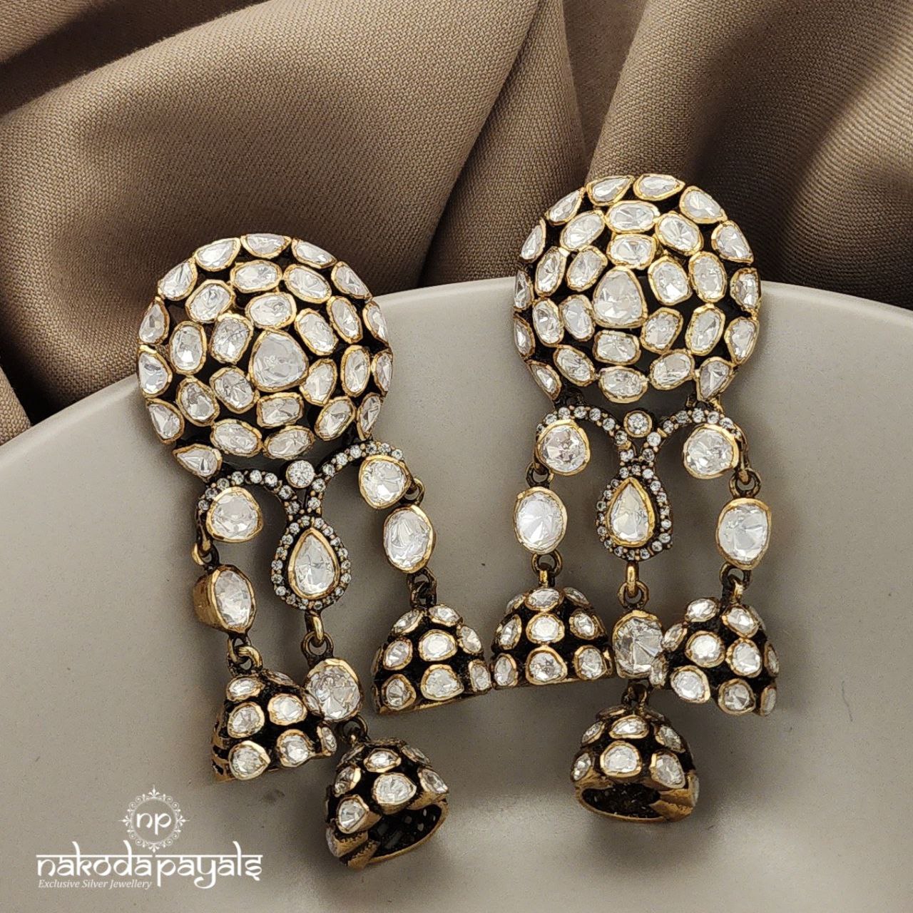 Gorgeous Moissanite Jhumka (GE6685)
