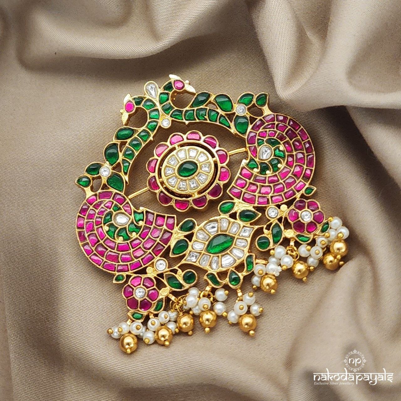 Delectable Peacock Kundan Pendant (GP1594)