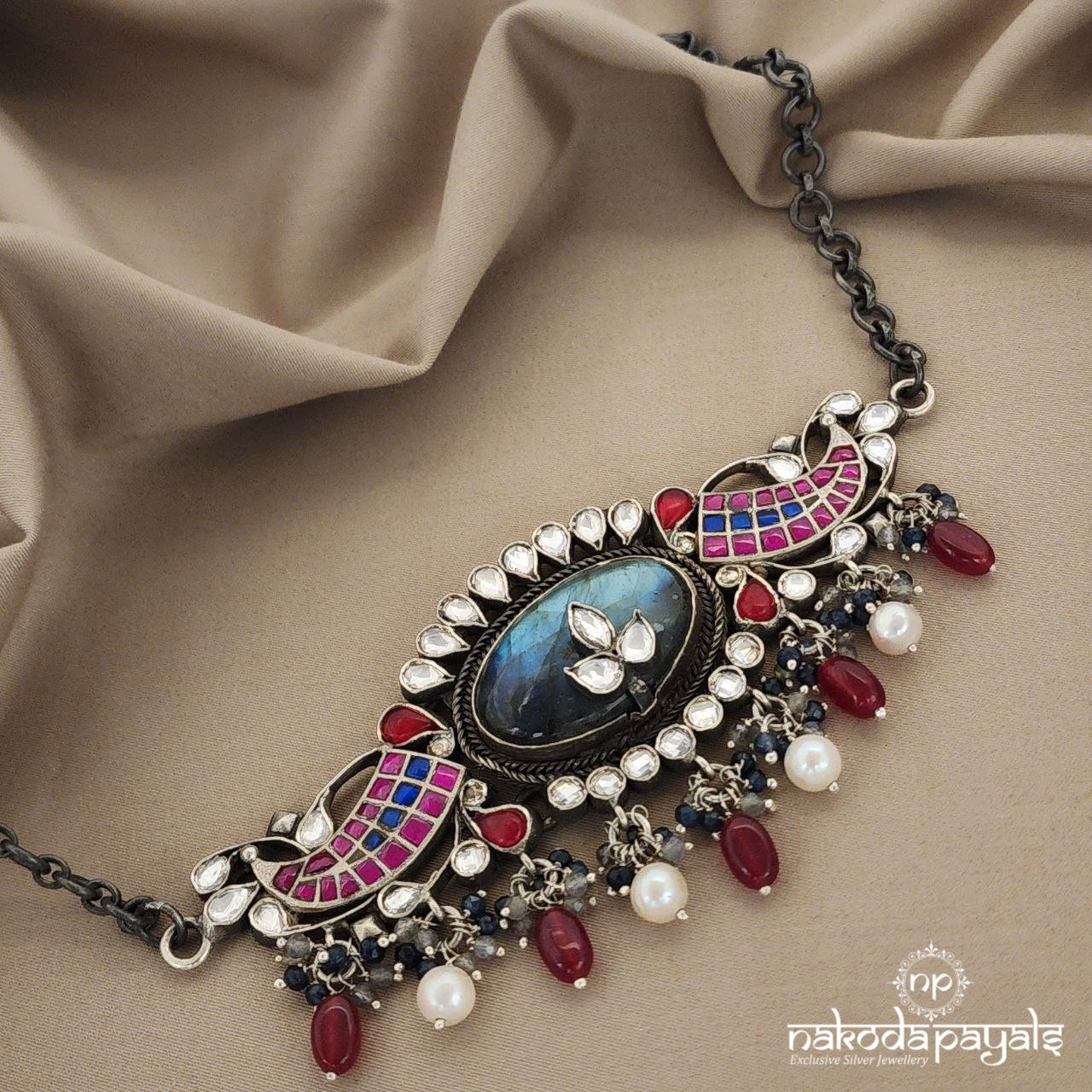 Euphoric Labradorite Kundan Choker (N9029)