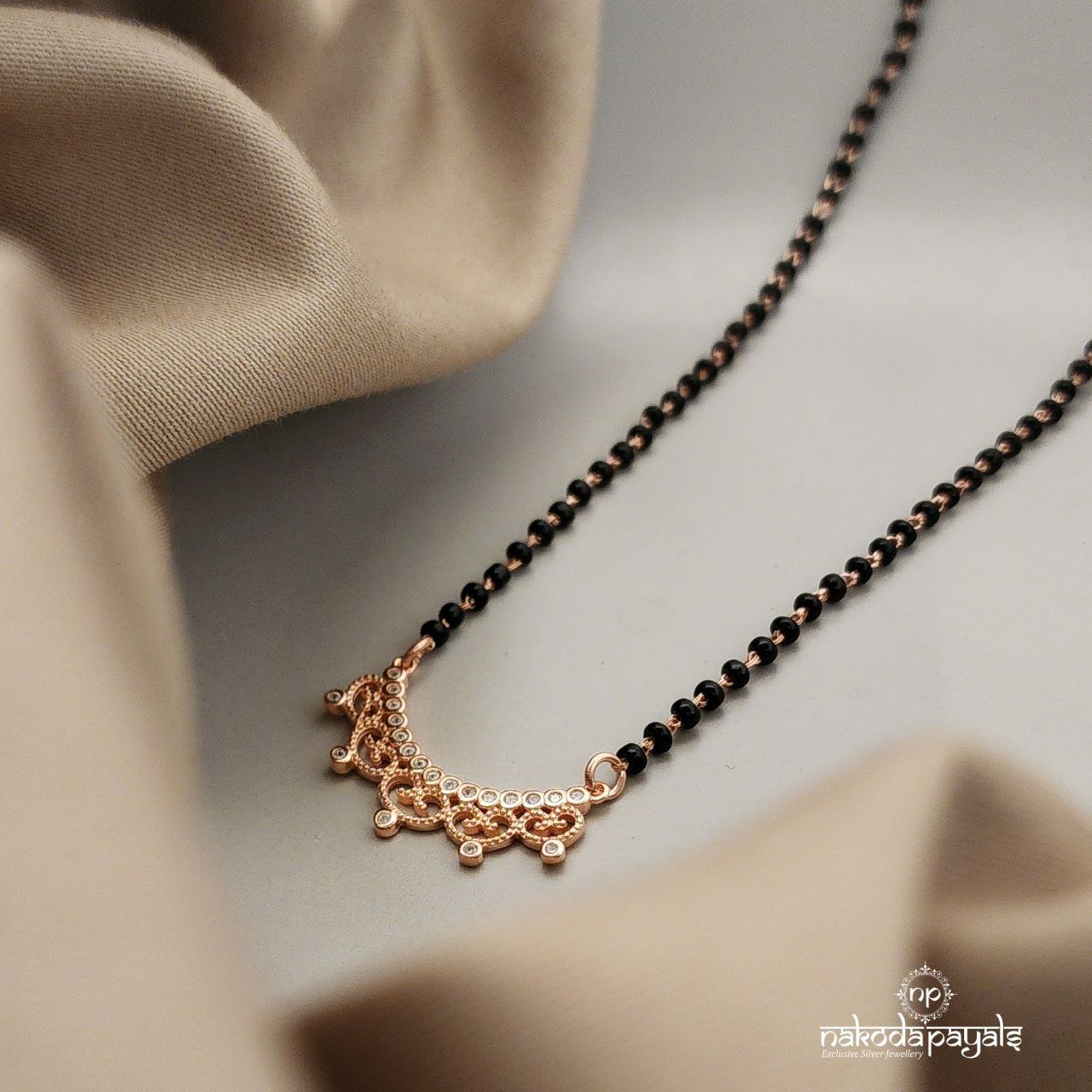 Queen Rosegold Mangalsutra ( Ms0432)