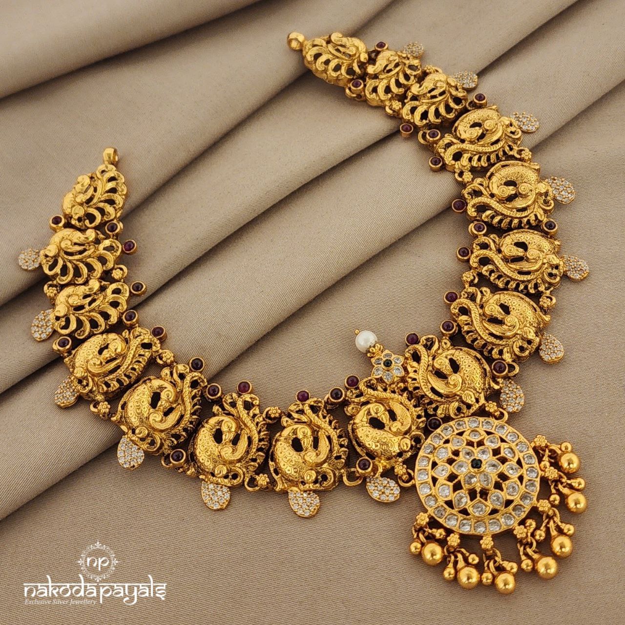 Nakshi Peacock Neckpiece (Gn6798)