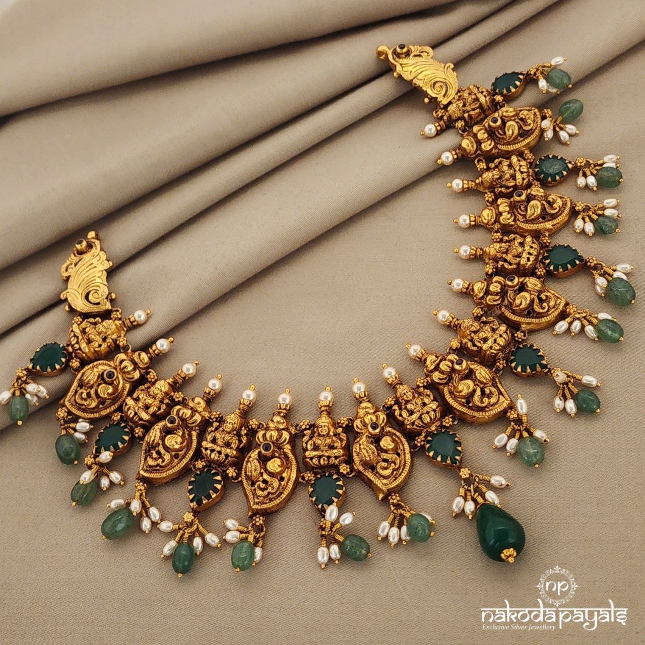 Short Flary Nakshi Neckpiece (Gn6774)