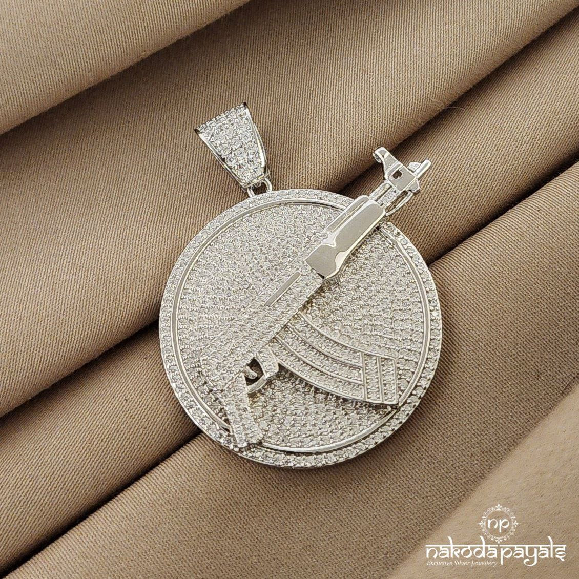 Gun Shoot Hip Hop Pendant (P2107)