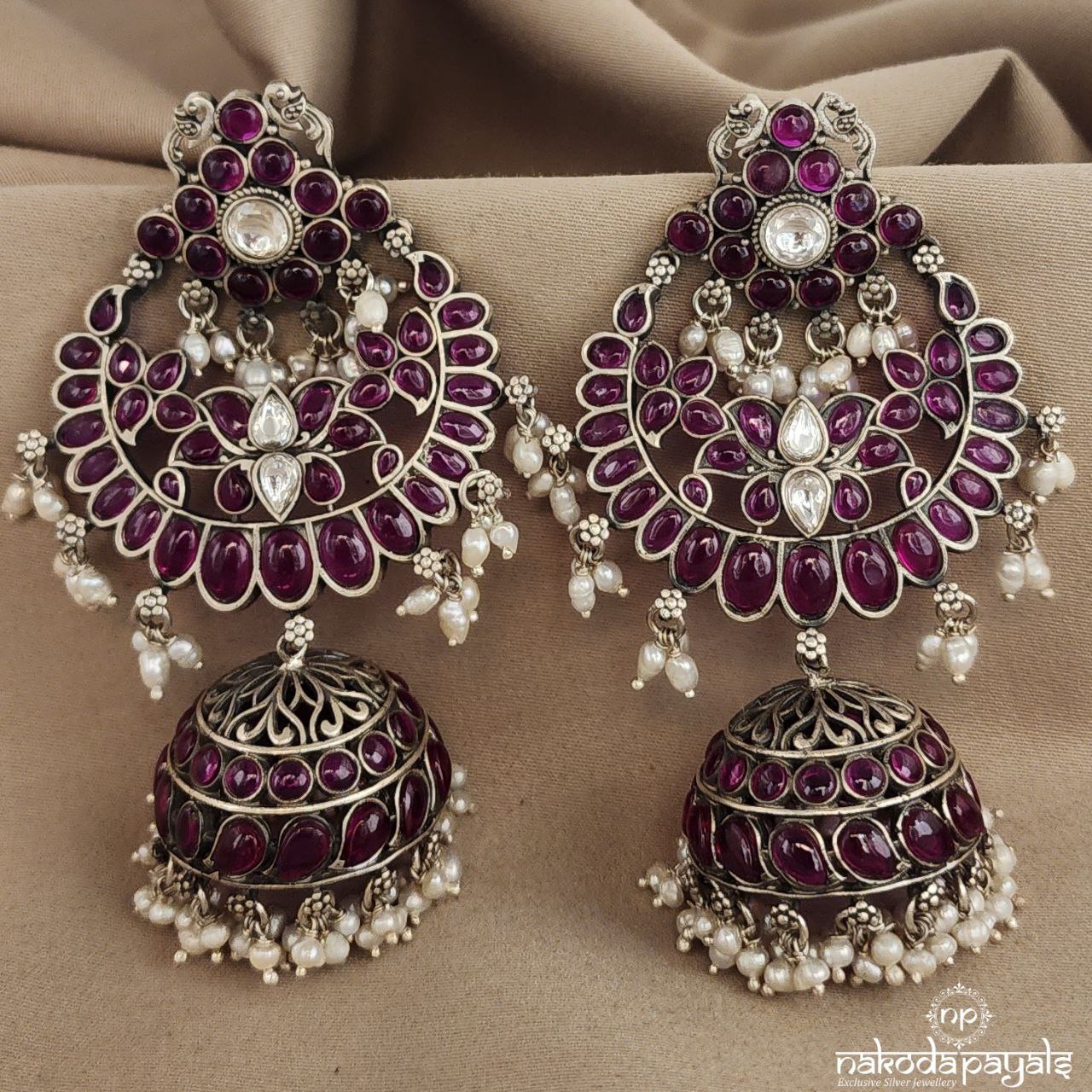 Marvelous Mini Peacock Guttapusalu Jhumka (J5318)