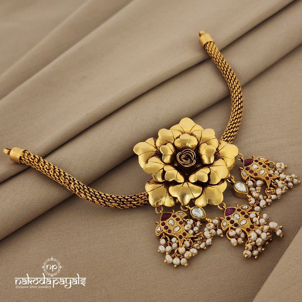 Floral Guttapusalu Short neckpiece (Gn911)