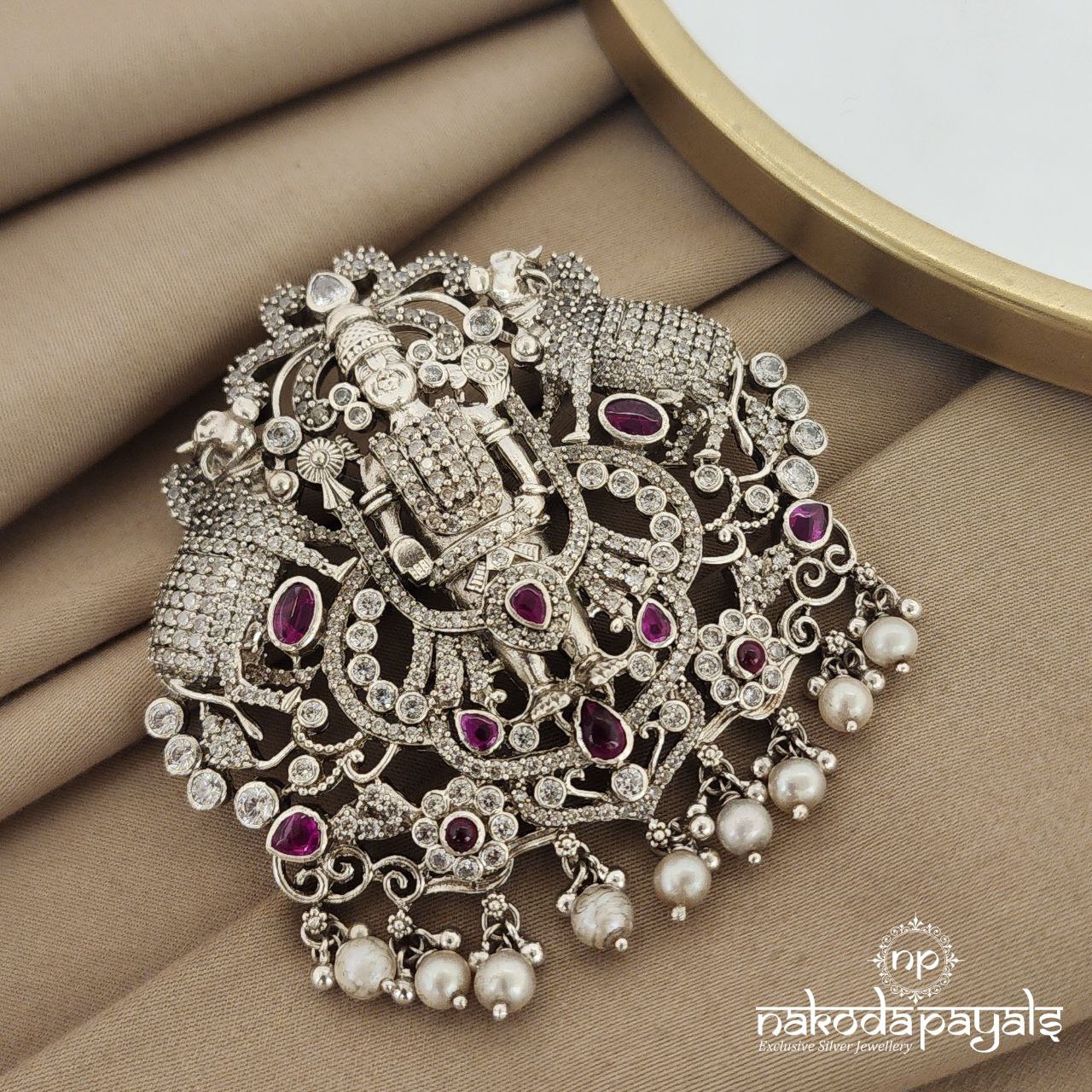 Traditional Balaji With Cow Pendant (P2123)