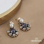 Pearl With Amethyst Studs (S8891)