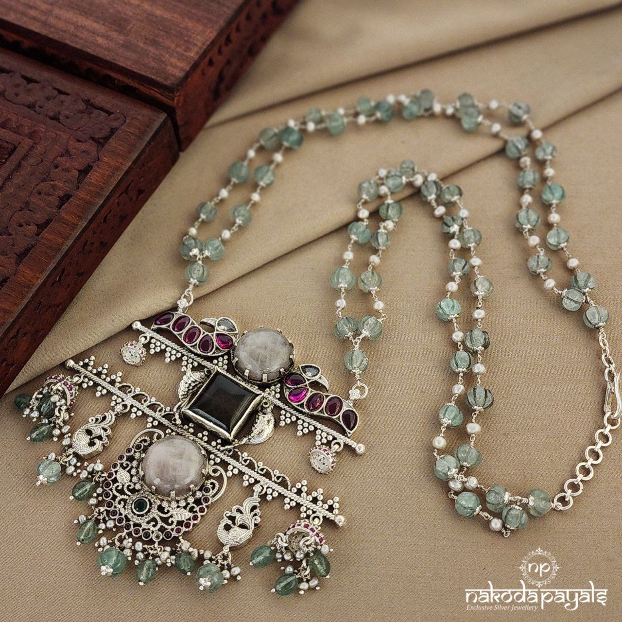 Peacock Long Neckpiece (N9467)