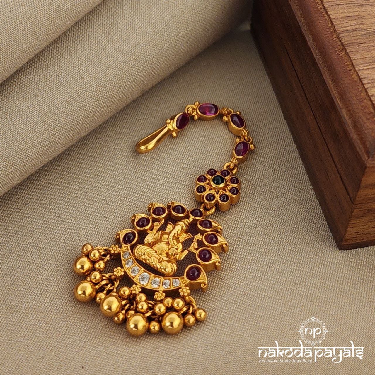 Ganesha with Floral Maang Tikka (Gm0815)