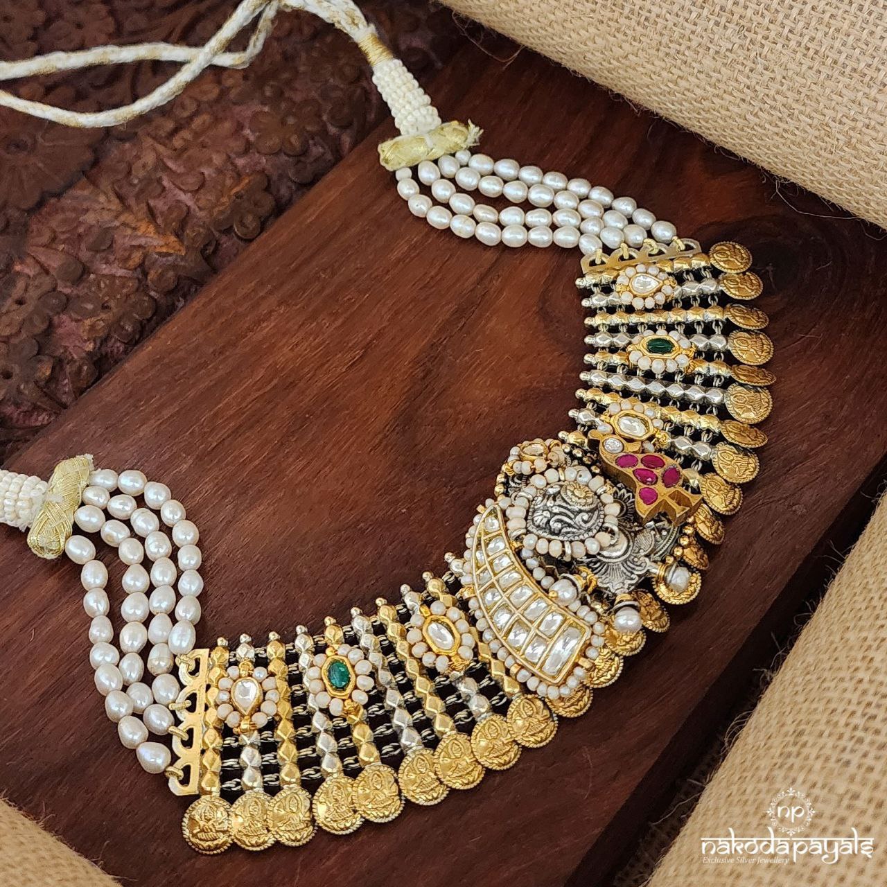 Leading Edge Kundan Coin Neckpiece (N9896)