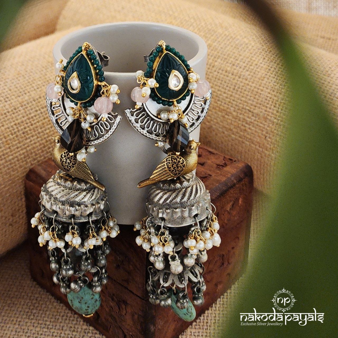 Great Grand Triple Jhumka (Dt1216)