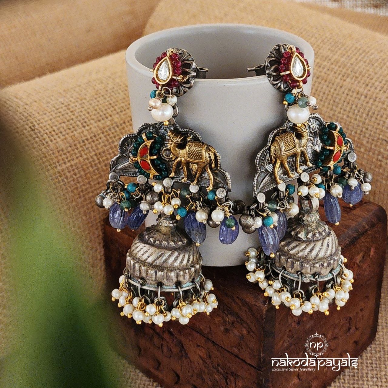 Congruous Camel Tribal Jhumka (Dt1214)