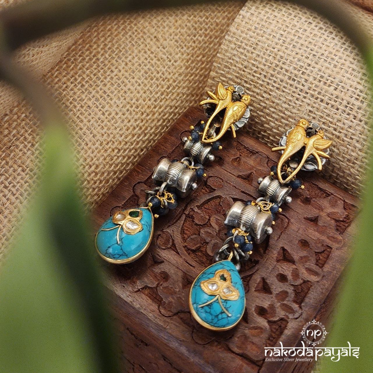 Parrots In Live Earrings (Dt1222)