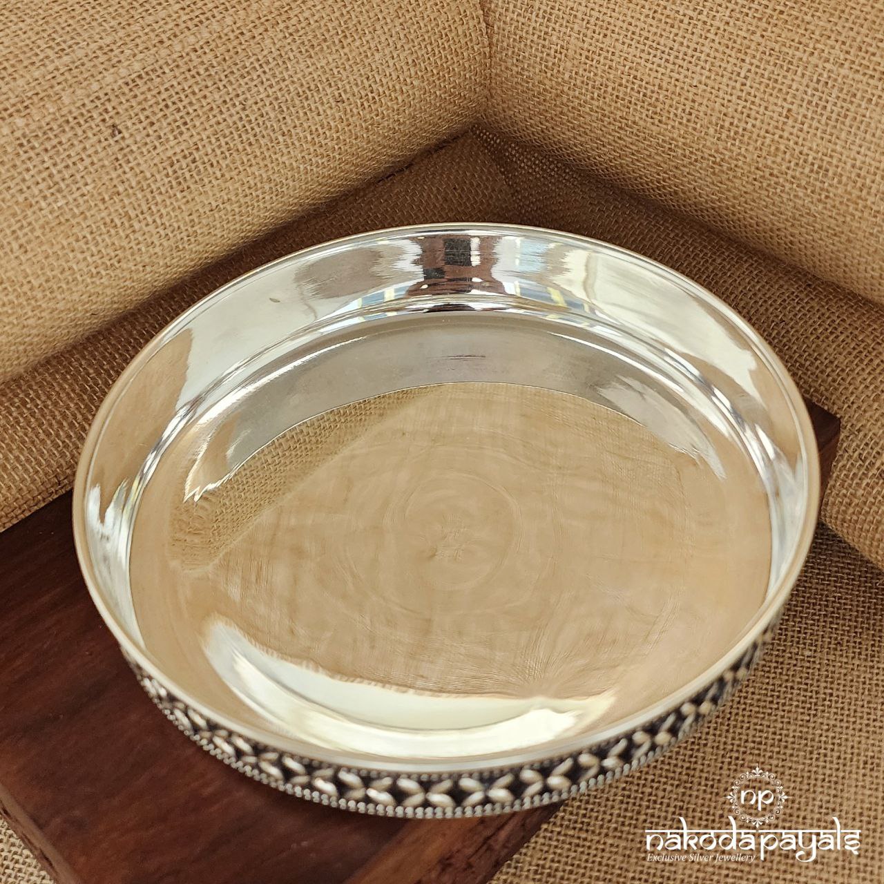 Round Antique Funish Plate 6" (Aa0915)