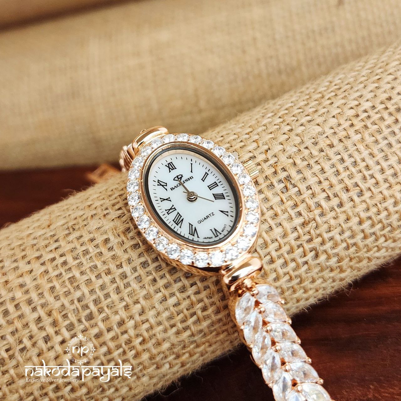 Nakoda Ornaments Kalyan Jewellers Gold Watches Leafy Twig Rose