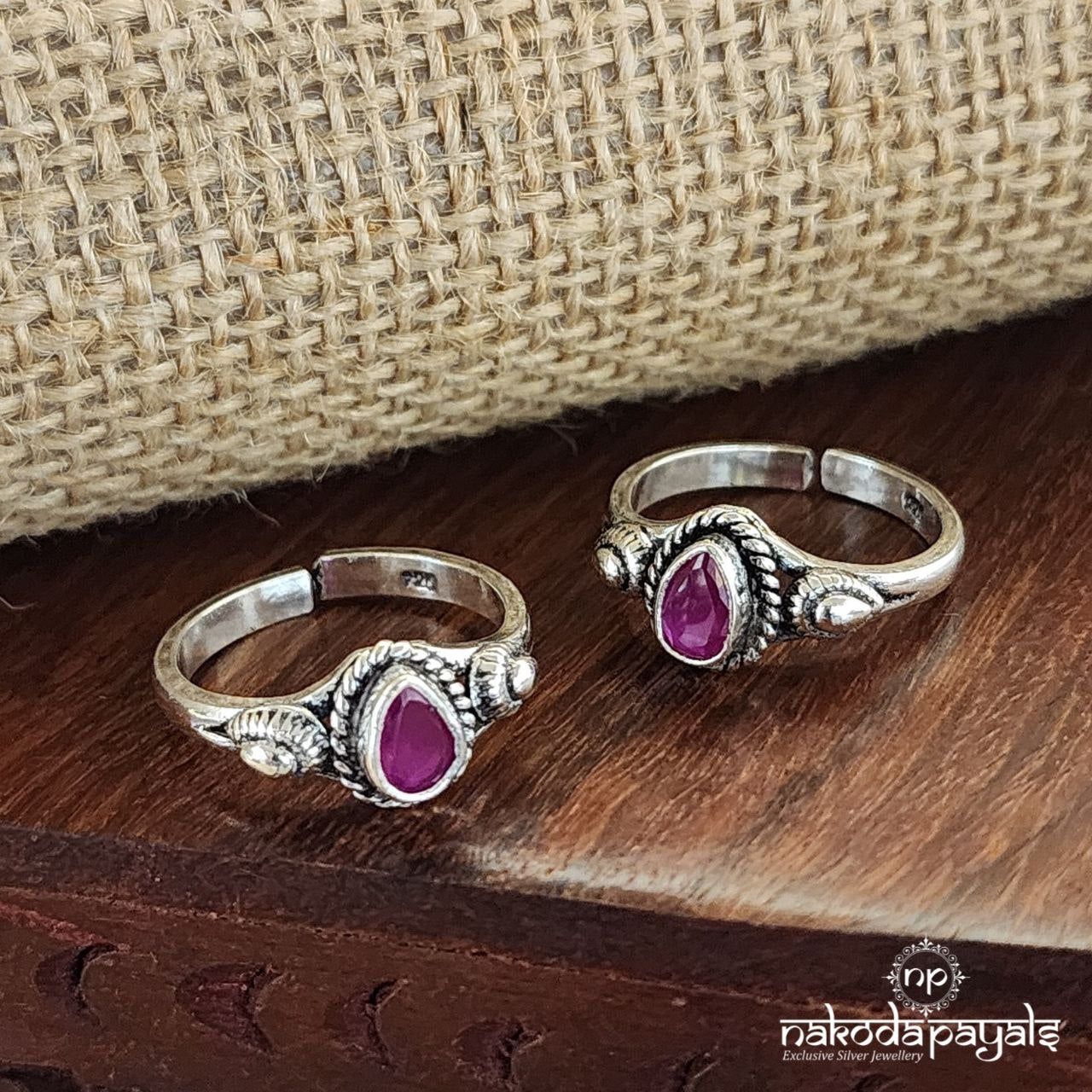 Pink Drop Toerings (T4145)
