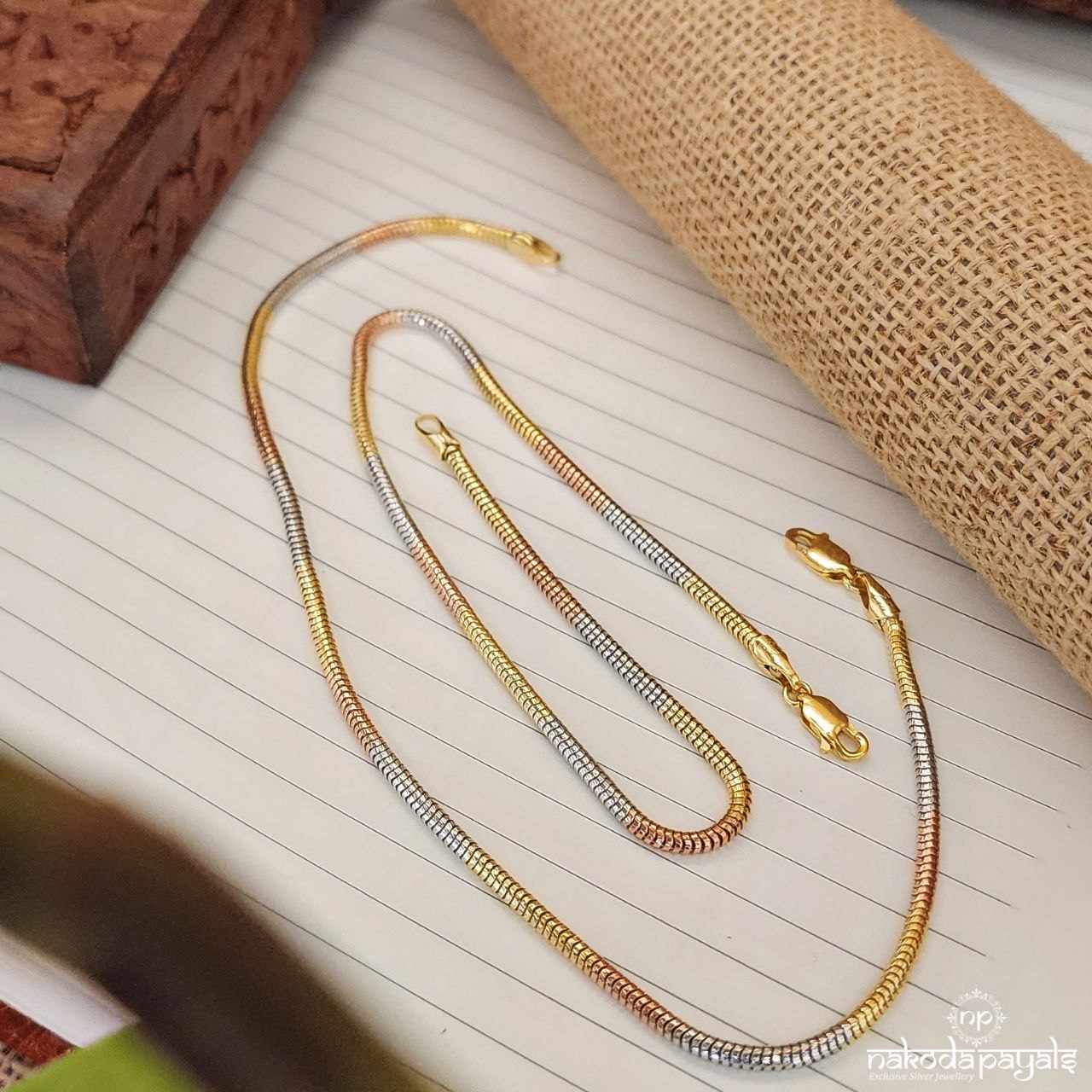 Triple simple Anklet (A5775)