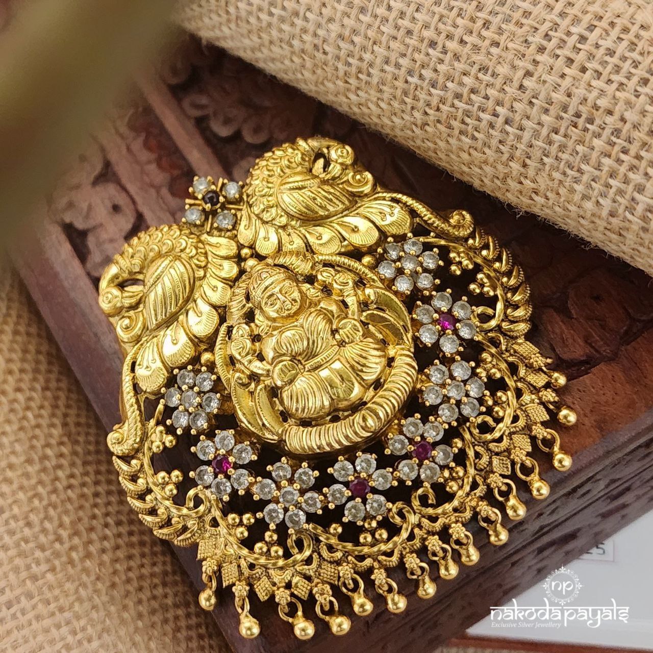Anti Peacock Lakshmi Pendant (Gp1777)