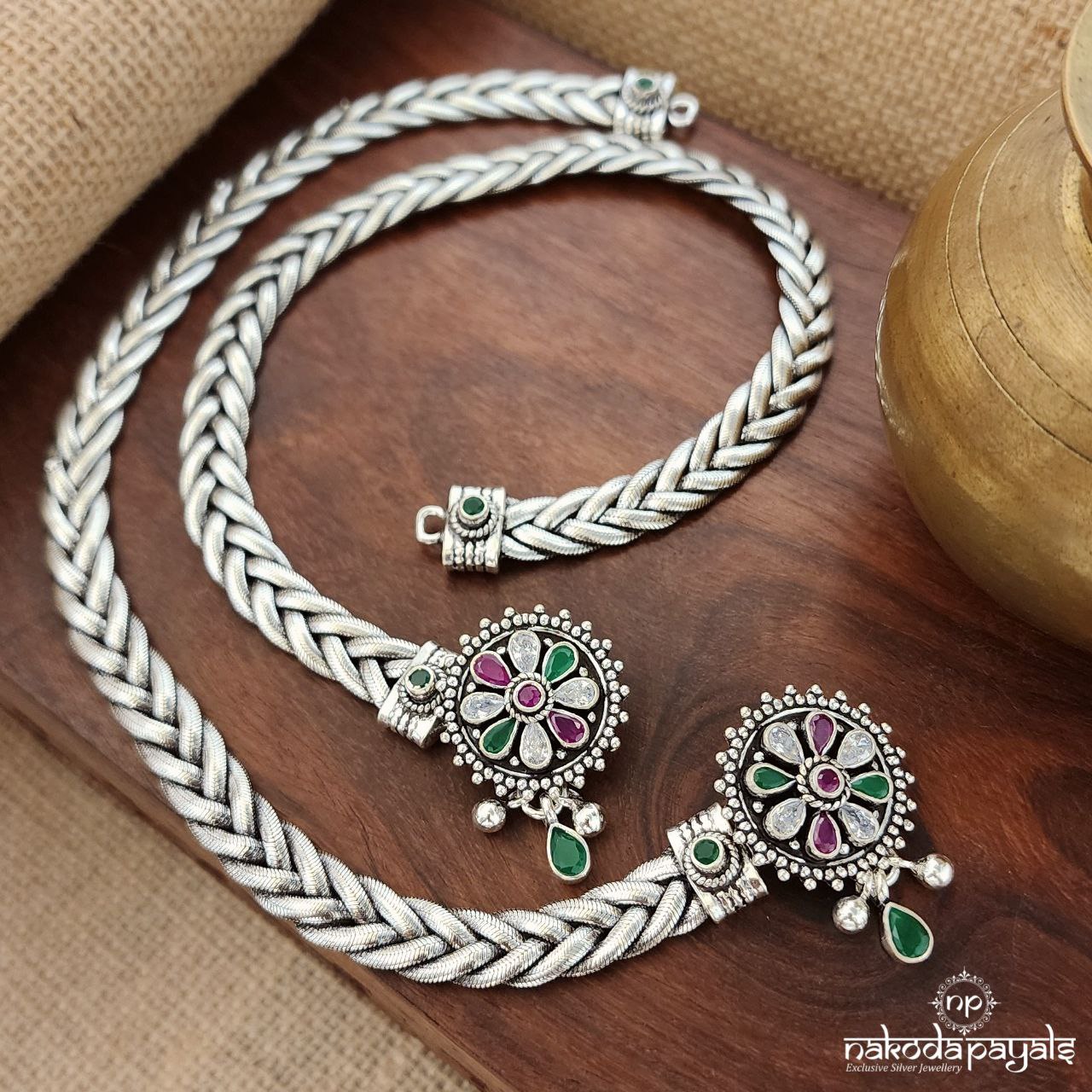 Multicolored Braided Anklets Pair(A6264) – Nakoda Payals