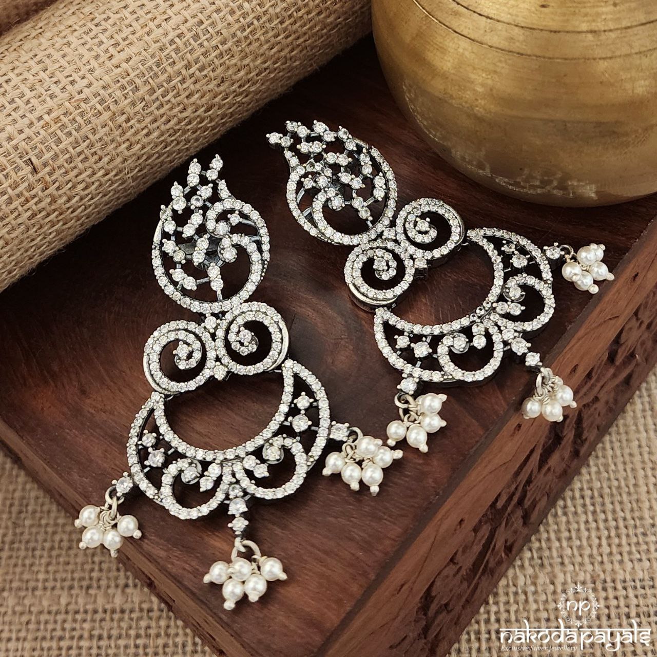 Sparkling Circular Chandbali(3438)