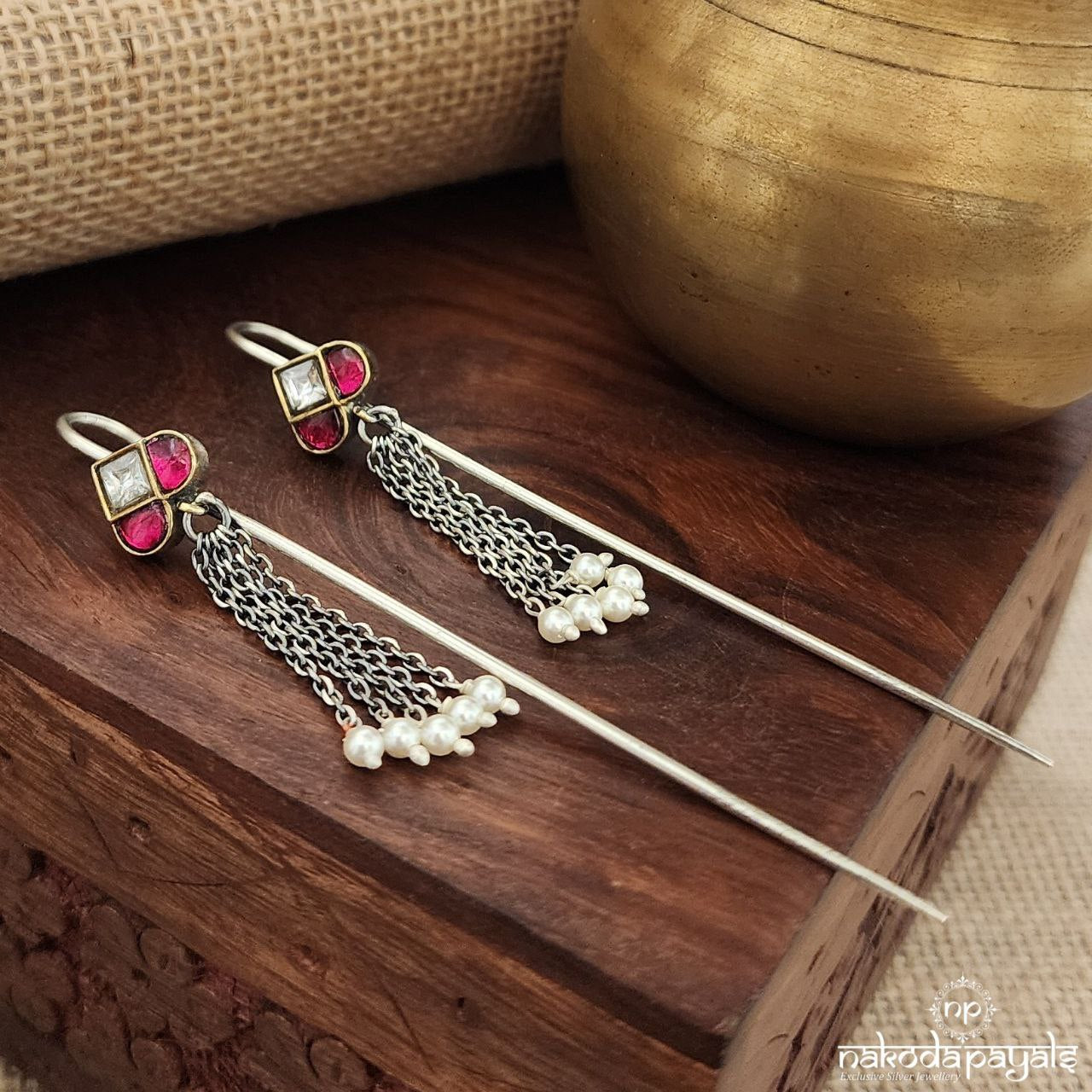 Tribal Charms Kundan Earcuff (Dt1321)