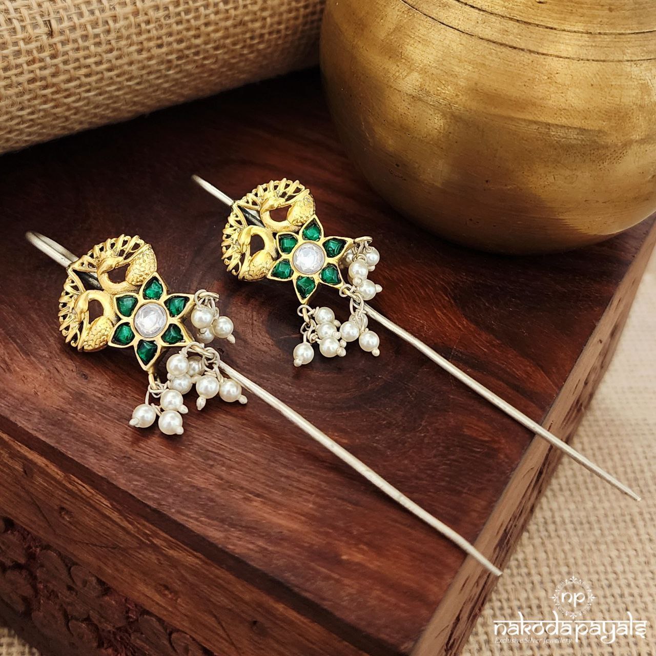 Floral Green Earcuff (Dt1317)
