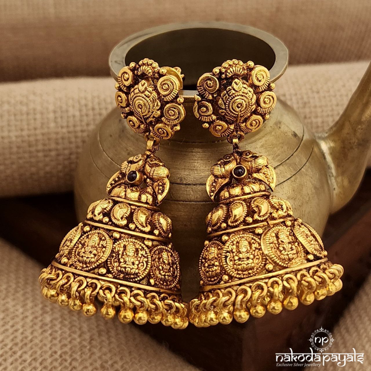 Lakshmi Coin Jhumka(Ge9370)