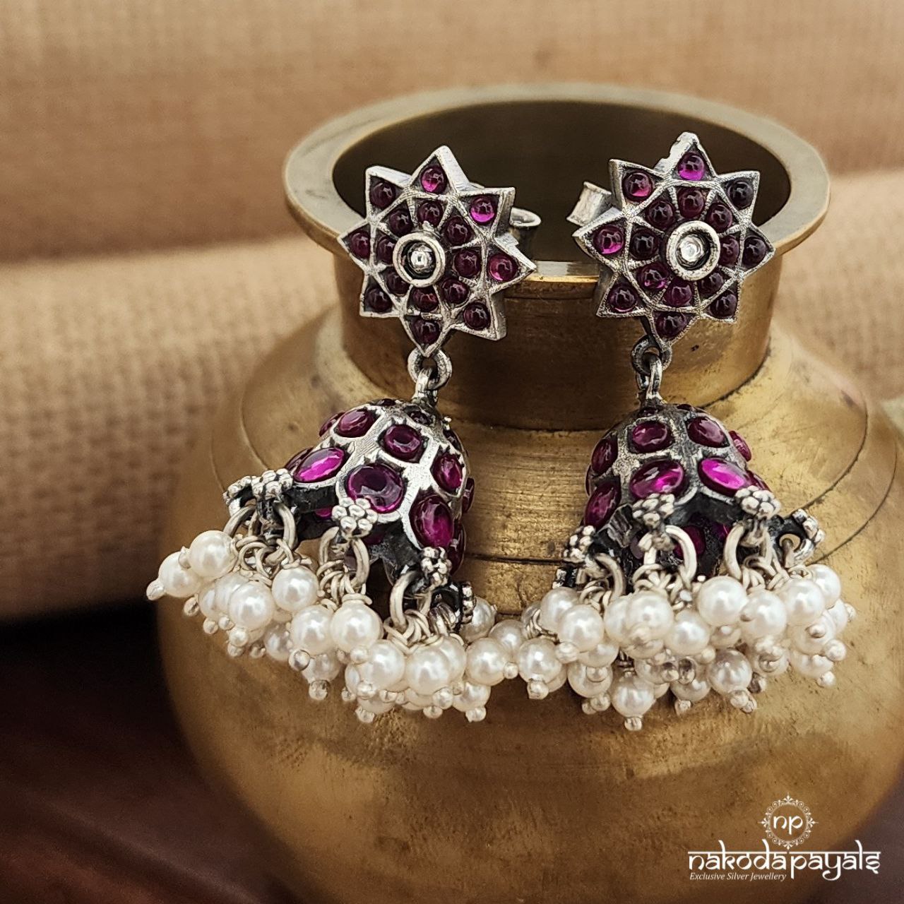 Floral Guttapusalu Jhumka(J1262)