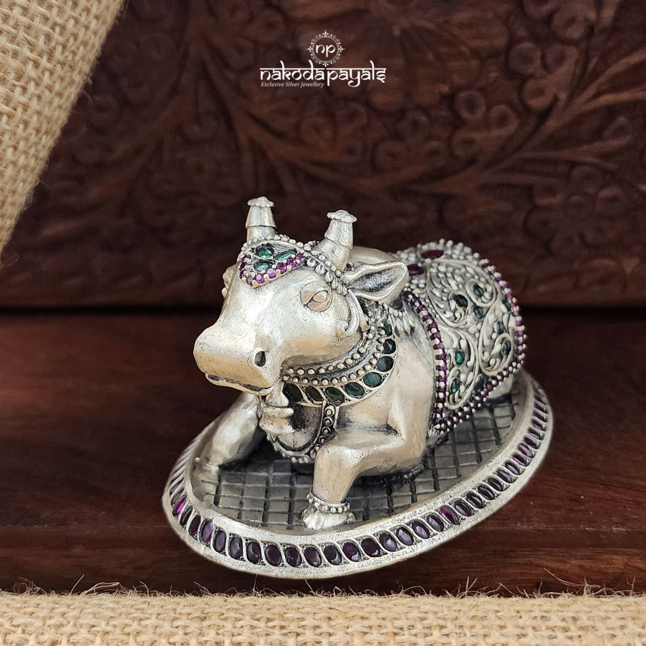 Oxidised Nandi Idol (Aa1959)