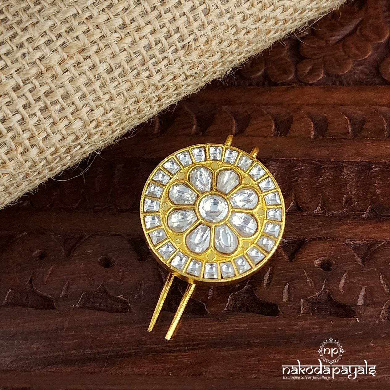 White Kundan Juda Pin (ESA 228)