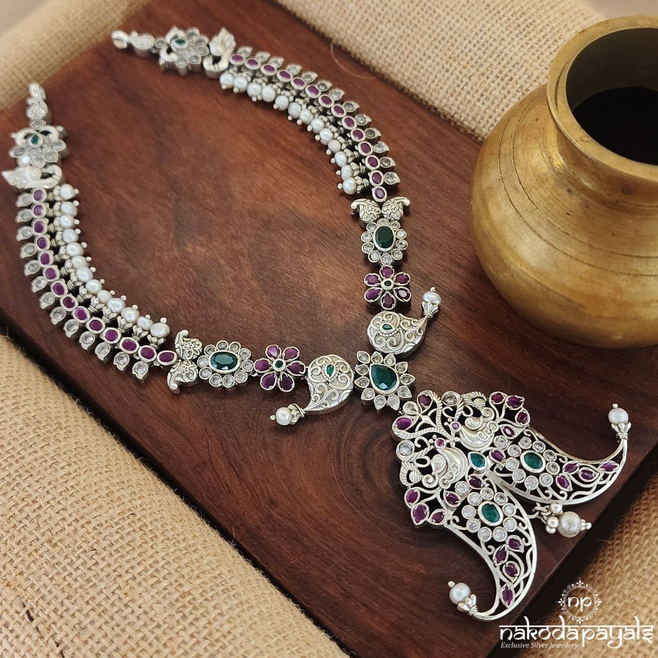 Multicoloured Sparklinh Neckpiece (N10418)