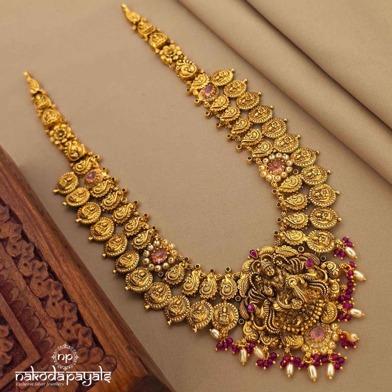 Blush Drops Kasu Neckpiece (Gn10748)