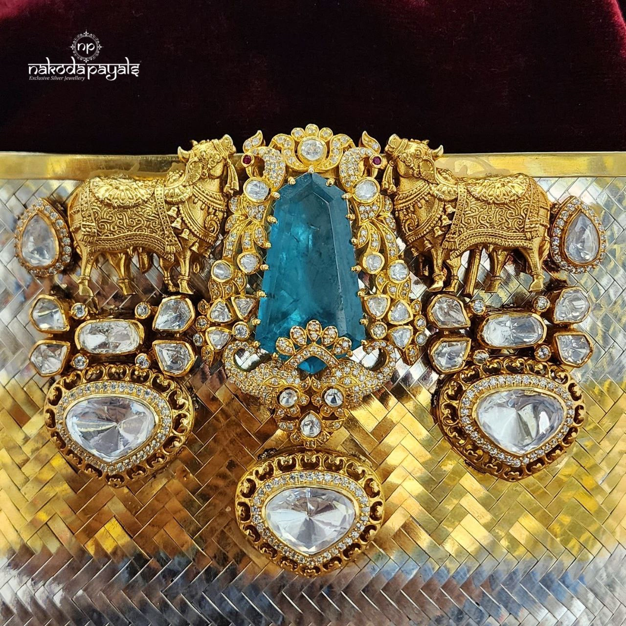 Gausaathi Moissanite Potli Bag (Esa202)