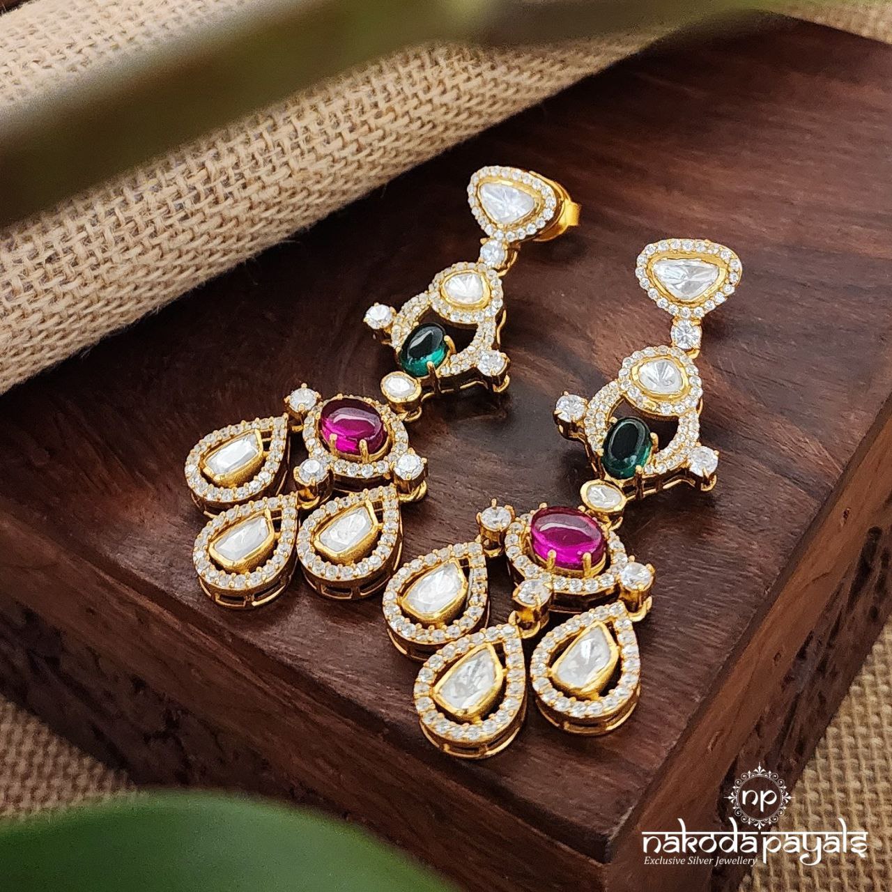 Stunning Grand Moissanite Earrings (Ge8250)