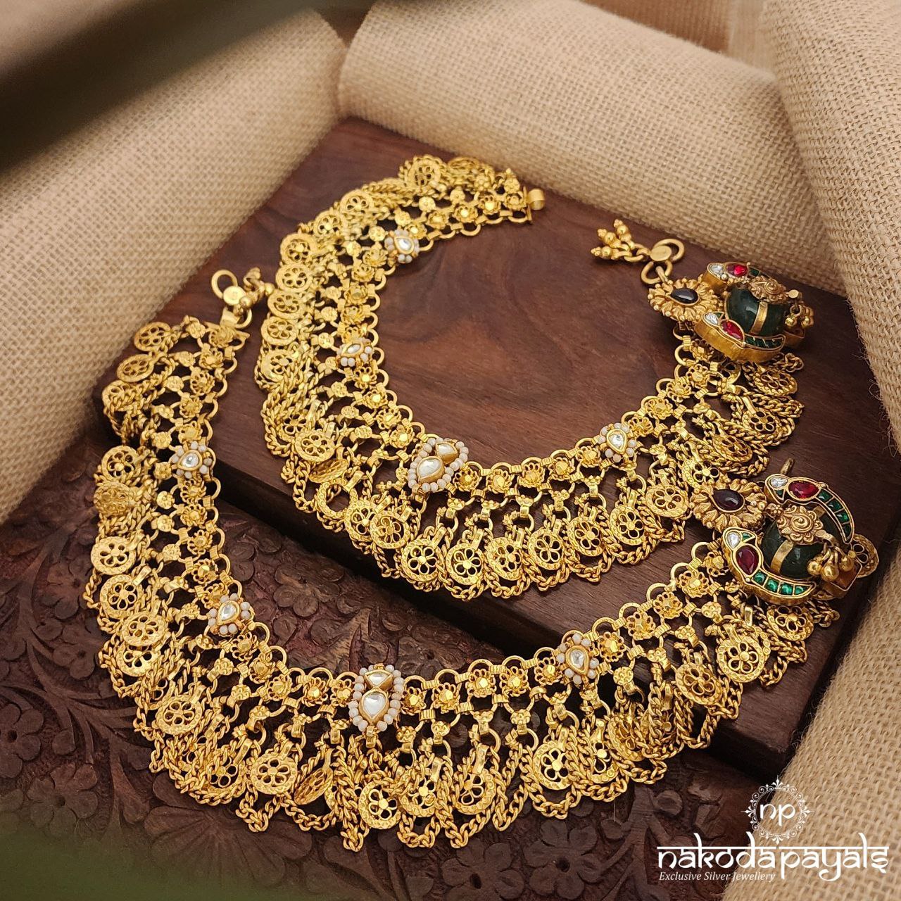 Gorgeous Floral Charms Anklets (A5845)