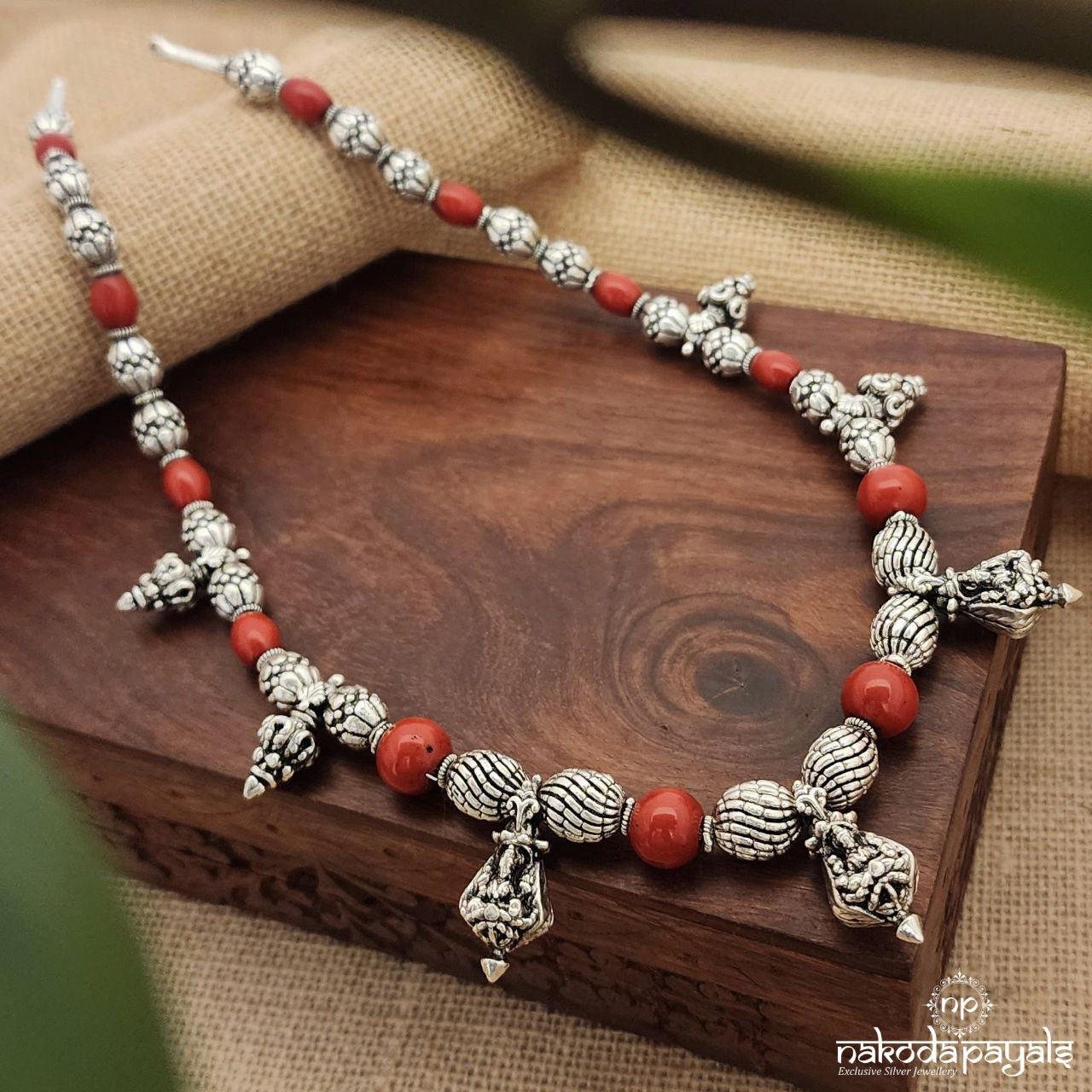 Coral Drops Neckpiece (N10040)