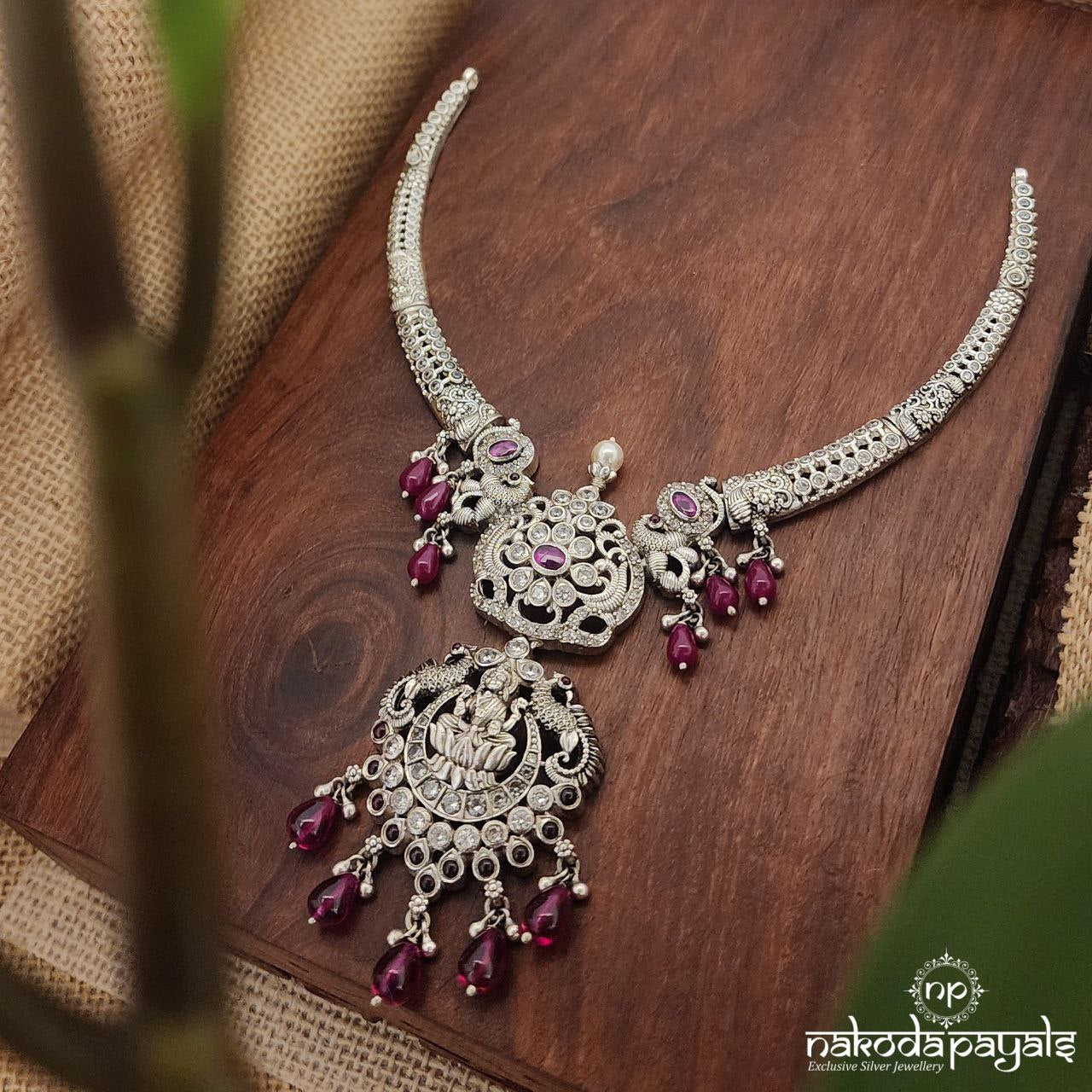 Mahalakshmi Pink Drops Neckpiece (N10058)