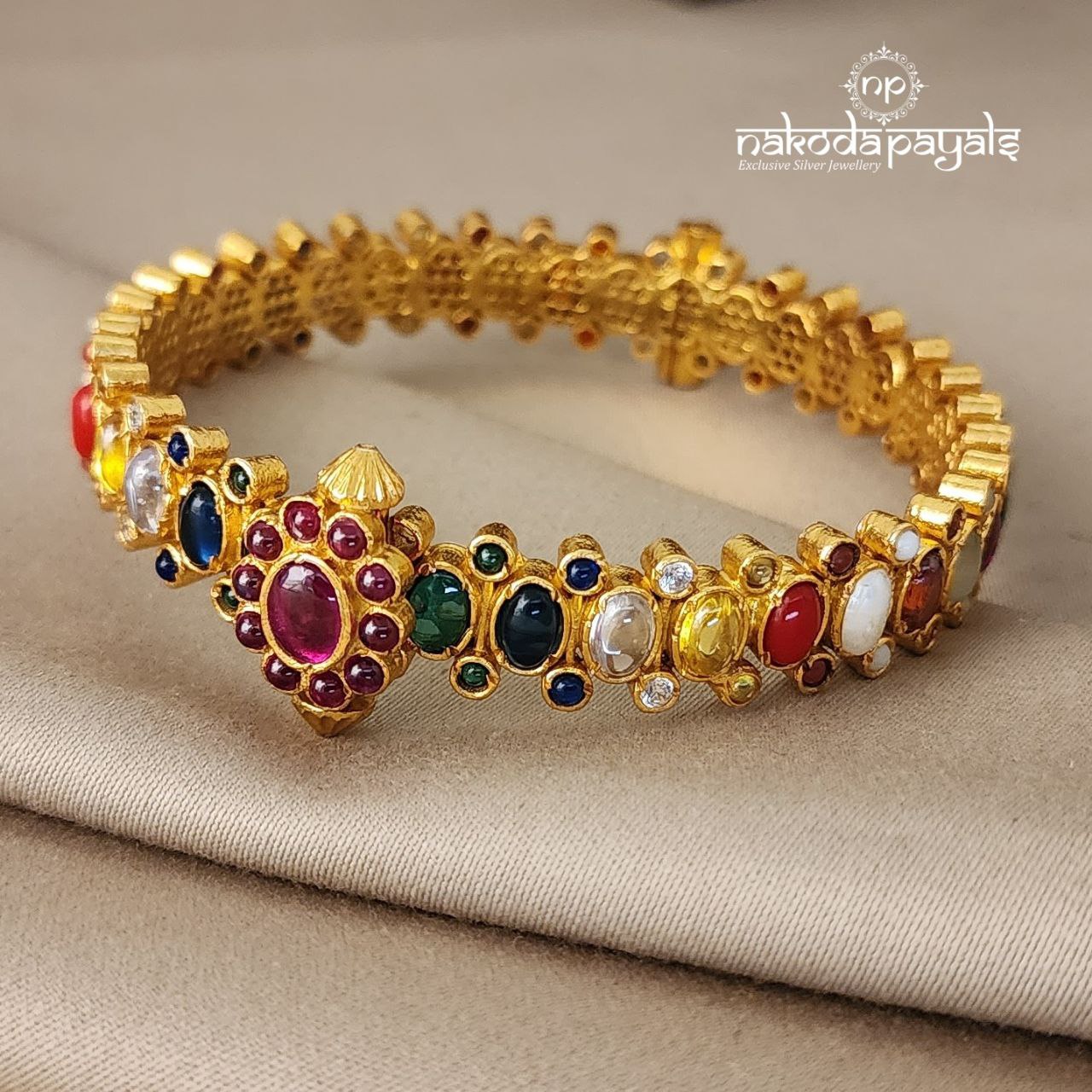 Navarathna Screw Kada Single (GK2256)- 2.8